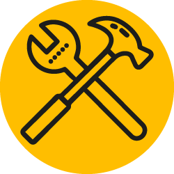 Vector área construcción