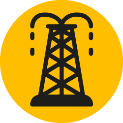Vector área estación petrolera