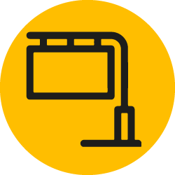 Vector área publicitaria